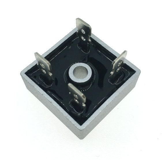 Gelijkrichterbrug 50A 1000V (KBPC5010) onderkant schuin