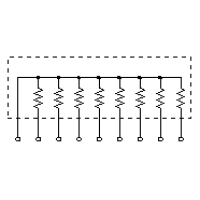 Weerstand array THT