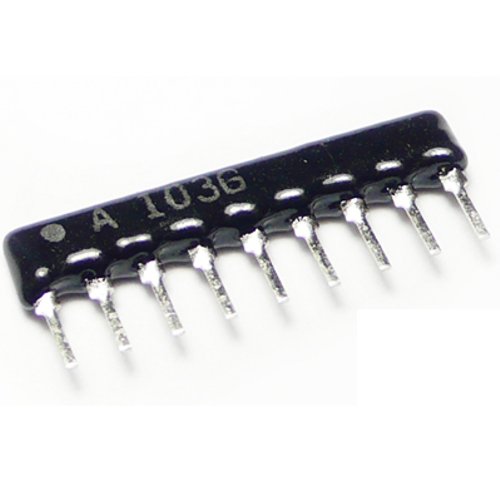 Weerstand array 10K Ohm 9-pins A103G Weerstand array 10K Ohm 9-pins A103G