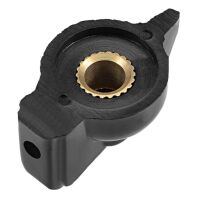 Draaiknop kippenkop 31x20mm voor as 6mm K7-1 zwart - Afbeelding 3