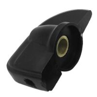 Draaiknop kippenkop 40x20mm voor as 6mm K7-2 zwart - Afbeelding 3