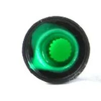 Potmeter knop met 6mm gat geribbeld groen (AG2) 02