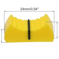 Potmeterknop 24x11x10mm voor slide potmeter met een schacht van 8x1.2mm blauw/zwart - Afbeelding 3