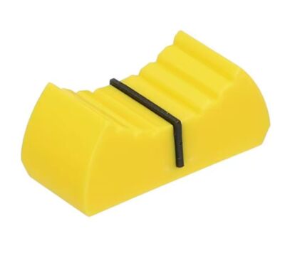 Potmeterknop 24x11x10mm voor slide potmeter geel 01