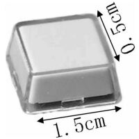 Toetsenbord Keycap ABS met transparante cap gebroken wit - Afbeelding 3
