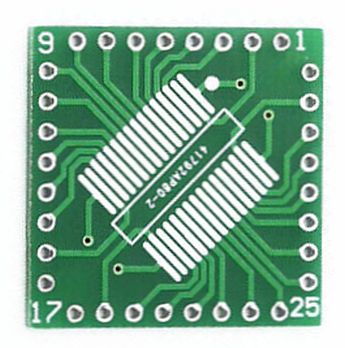QFP-TQFP-LQFP naar DIP converter 32 pins bovenkant 02