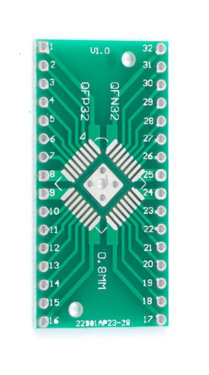 SMD naar DIP adapter 32 pins QFP rechthoek SMD naar DIP adapter 32 pins QFP rechthoek