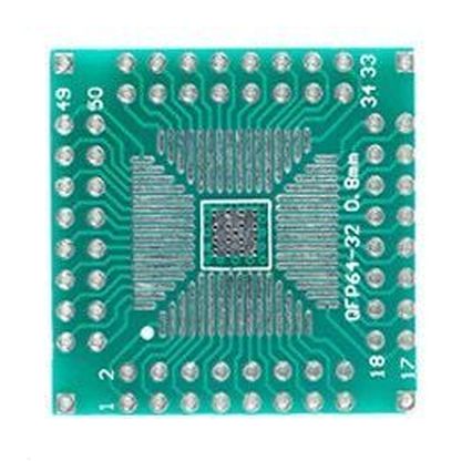 SMD naar DIP adapter 64 pins QFP vierkant SMD naar DIP adapter 64 pins QFP vierkant