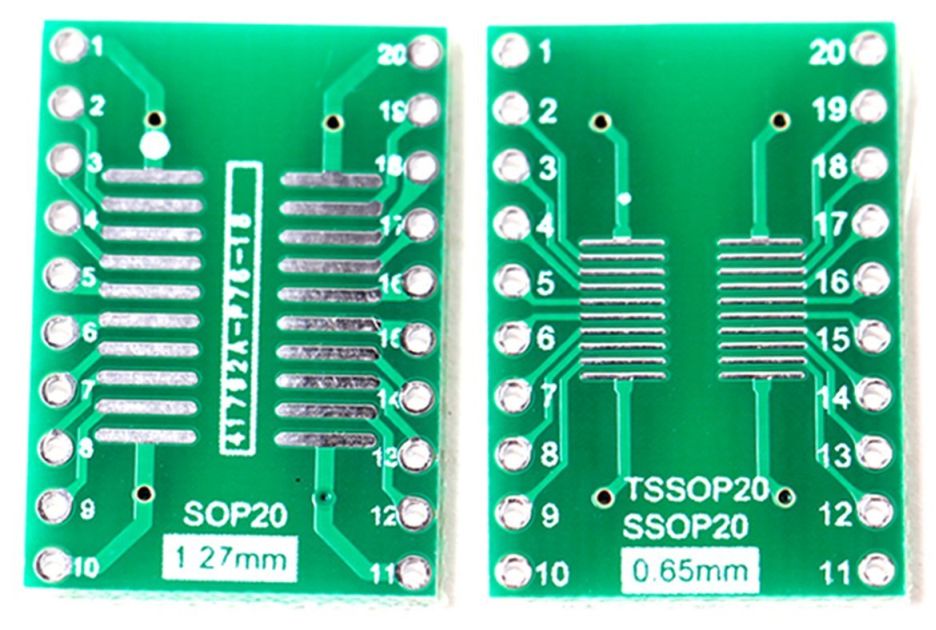 SMD naar DIP adapter 20 pins SOP rechthoek SMD naar DIP adapter 20 pins SOP rechthoek