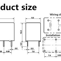 Relais 2xCO 125VAC-1A 50VDC-2A 2P2T / 3V HK19F-DC3V-SHG - Afbeelding 3