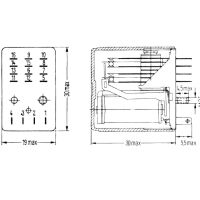 Relais 2A 150VDC 125VAC 4PDT 14-pin Coil 10VDC V23154-D0716-B110 - Afbeelding 3