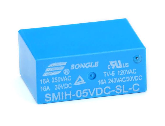 Relais 2xCO 240VAC-16A 30VDC-16A 2P2T / 5V SMIH-05VCD-SL-C