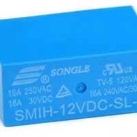 Relais 2xCO 240VAC-16A 30VDC-16A 2P2T / 12V SMIH-12VCD-SL-C