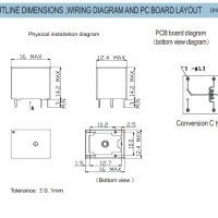 Relais 1xCO 125VAC-20A 14VDC-20A 1P2T / 24V SRA-24VDC-CL - Afbeelding 4