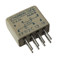Relais 12V 2xNO/NC 28V/1A 12.5x5.5mm Thomson EFD2 EFD2C12 Paris version coated alu