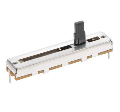 Potmeter schuif 45mm 1-kanaal 30mm slide schacht 10x1.7mm 01