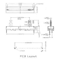 Potmeter schuif 10K ohm lineair 45mm 1-kanaal 30mm slide schacht 10x1.7mm B10K - Afbeelding 4