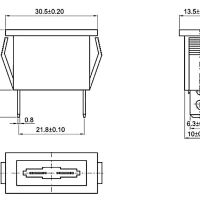 Zekering houder auto zekering medium mes inbouw KCD3 - Afbeelding 3