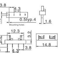 Zekering houder PCB voor low-profile mini auto zekering mes - Afbeelding 4