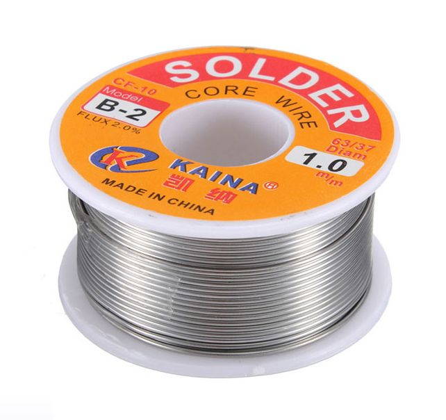 Soldeer tin 63/37 met 2% flux diameter 1mm 100 gram CF-10 B-2