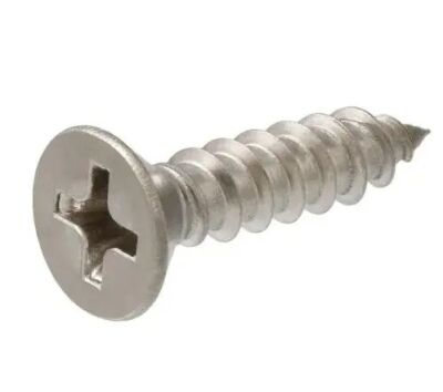 Universeelschroef verzonken kop met kruisgleuf RVS