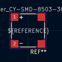 Buzzer CY-SMD-8503-3016DCDC KiCad 8+ - Afbeelding 3