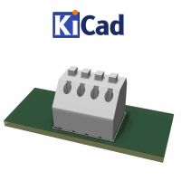 Klemblok Drukconnector 3.50mm pitch KF250B-3.50 2P-8P KiCad 6+