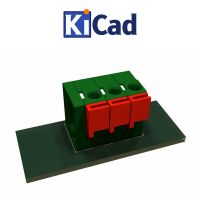 Klemblok Drukconnector 5.00mm pitch KF142V-2.54 2P-8P KiCad 6+