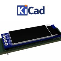 Display OLED 128x32 0.91" I2C module KiCad 6+