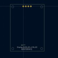 Display OLED 128×128 1.5" I2C module KiCad 8+ - Afbeelding 3