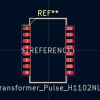 Ethernet Magnetics H1102NL SMD KiCad 7+ - Afbeelding 3