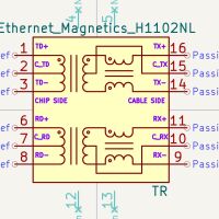 Ethernet Magnetics H1102NL SMD KiCad 7+ - Afbeelding 4