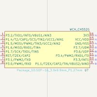 Microcontroller CH552G CH552E KiCad 8+ - Afbeelding 3