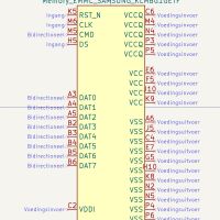 Memory EMMC SAMSUNG KLM8G1GETF KiCad 8+ - Afbeelding 4