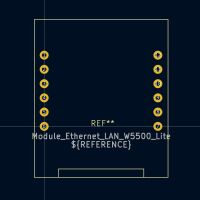 Module Ethernet LAN W5500 Lite KiCad 8+ (digitaal) - Afbeelding 3