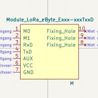 Module LoRa eByte Exxx-xxxTxxD KiCad 8+ - Afbeelding 3