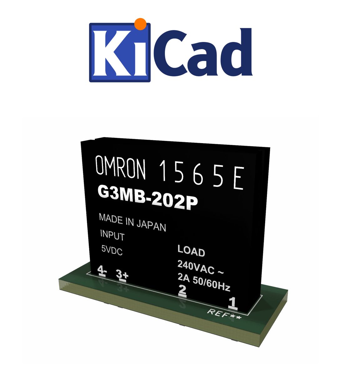 Relais G3MB-202P KiCad 6+