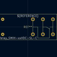 Relay SMIH-xxVDC-SL-C KiCad 7+ - Afbeelding 3