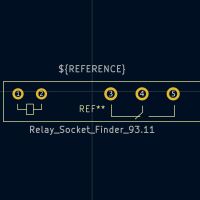 Relay Socket Finder 93.11 KiCad 7+ - Afbeelding 3