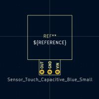 Sensor Touch Capacitive Blue Small KiCad 7+ - Afbeelding 3