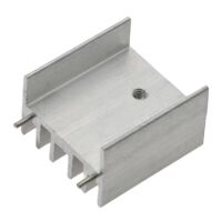 Heatsink 25x23x16mm aluminium met pinnen voor L298 TDA7294 - Afbeelding 3
