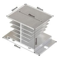 Relais Solid State SSR heatsink aluminium afmetingen