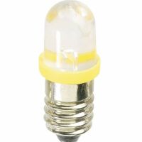 Lamp E10 6VDC 15mA kunststof LED geel