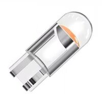 Lamp T10 W5W 12VDC 12mA 1 LED COB IP67 kunststof geel