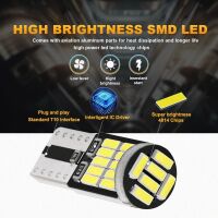Lamp T10 W5W 12VDC 130mA 26 LED SMD 4014 Canbus Ice Blue 8000K - Afbeelding 6