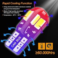 Lamp T10 W5W 12VDC 130mA 8 LED SMD 5730 Canbus geel - Afbeelding 5