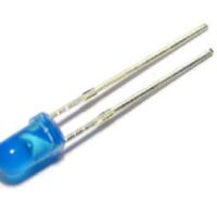 LED 3mm blauw diffuus