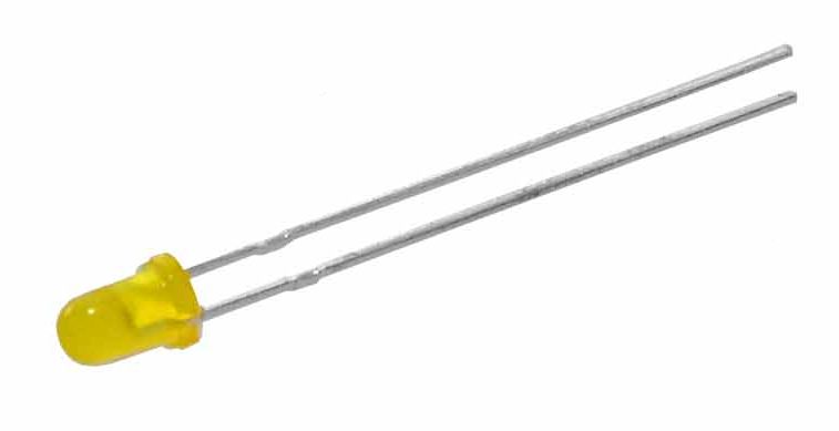 LED 3mm geel diffuus