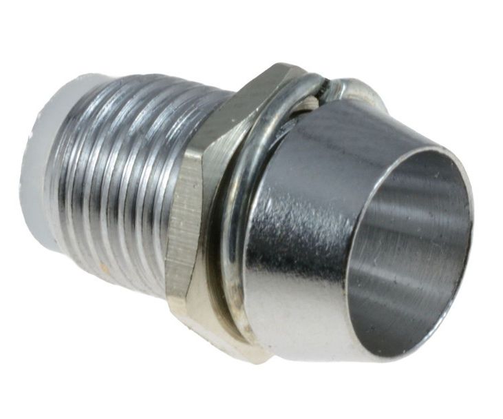 LED 5mm metaal chroom houder inbouw voor 2 pins LEDs LED 5mm metaal chroom houder inbouw voor 2 pins LEDs