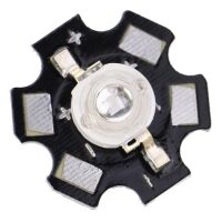 Power LED SMD 3W Ultra Violet (UV) 400nm op ALU backplate zwart
